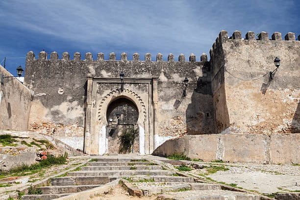 Ancient stone fortress in Medina Tangier Morocco