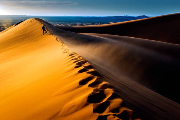 Beautiful Panorama view of Sunrise at Erg Chebbi