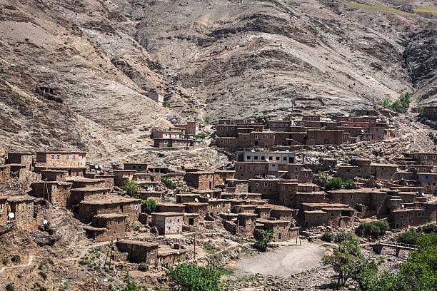 Berber villages in High-Atlas