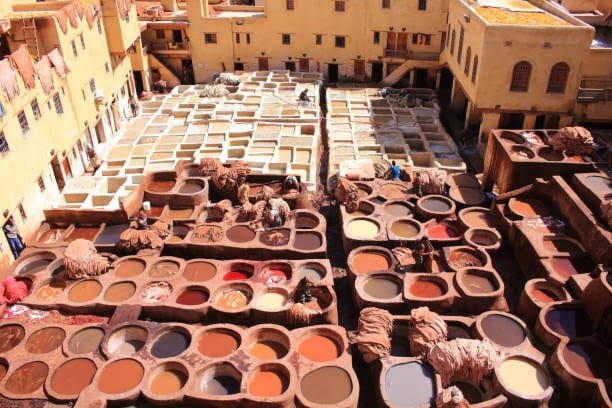 Chouara Tannerie in Fes in Morocco