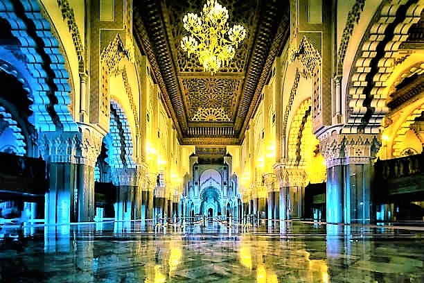 Hassan II Mosque in Casablanca interiors