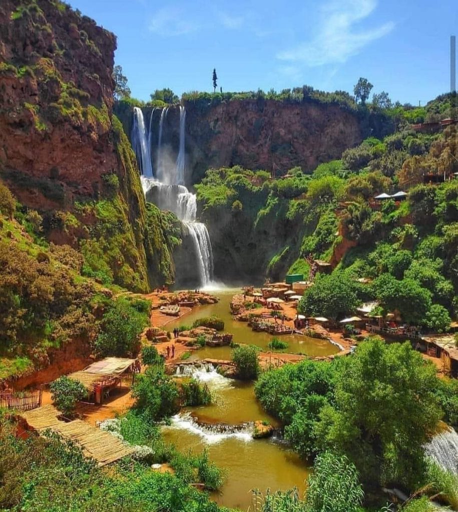 Ouzoud waterfalls Grand Atlas in Morocco