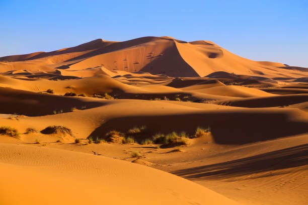 Sand dunes in Erg Chegaga Sahara Desert