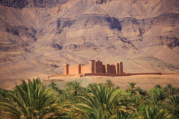 View Panorama of the small old Kasbah