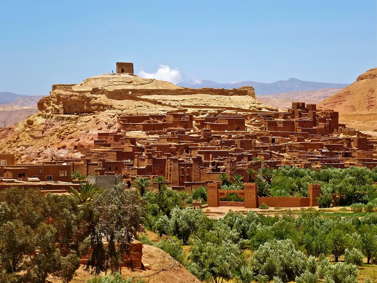 The fortified Kasbah of Ait ben Haddou near Ouarzazate